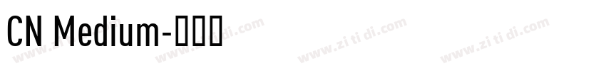 CN Medium字体转换